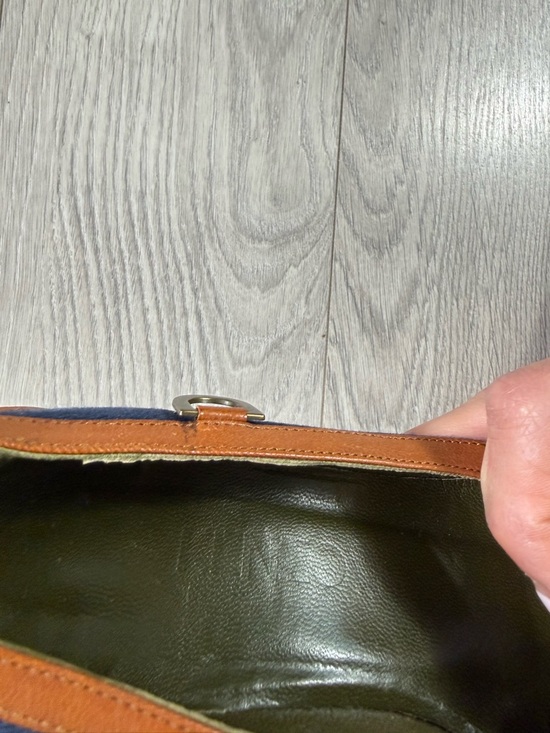 Vintage Y2K Kenzo Leather Denim Pointed Toe Heels - Picture 8 of 14